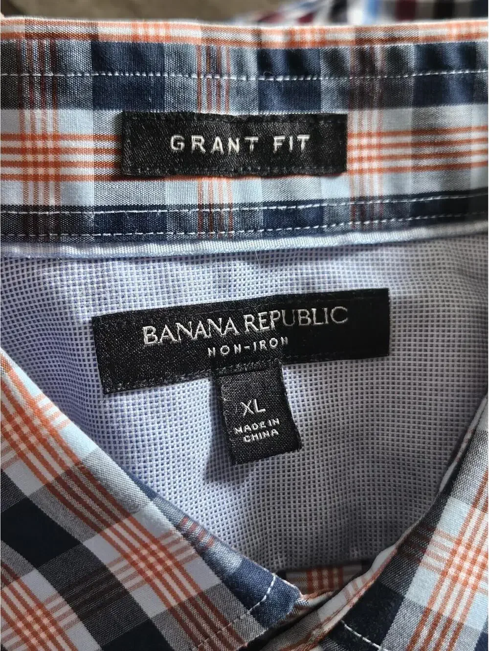 Lot of 4 Banana Republic Grant Fit / Slim Fit Button Down Shirts Size XL